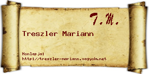 Treszler Mariann névjegykártya